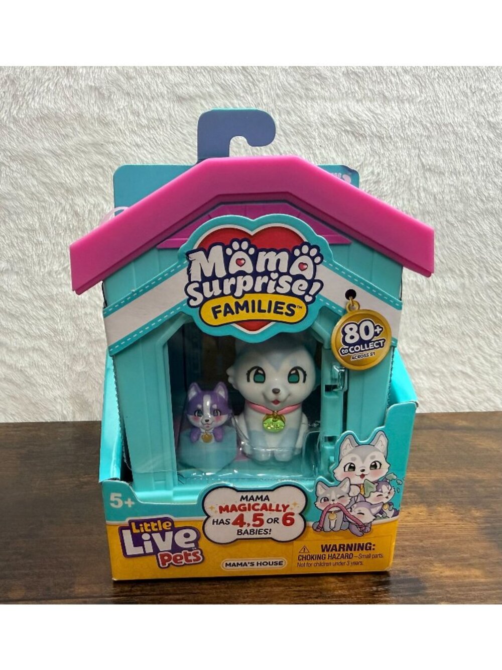New Little Live Pets Mama Surprise Families Husky Playset With Babies